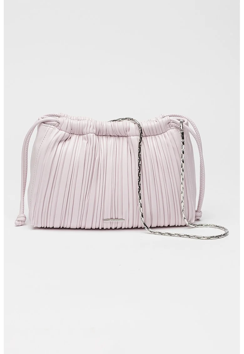 Geanta crossbody din piele ecologica, Violet deschis
