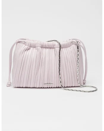 Geanta crossbody din piele ecologica, Violet deschis
