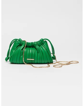 Geanta crossbody din piele ecologica, Verde