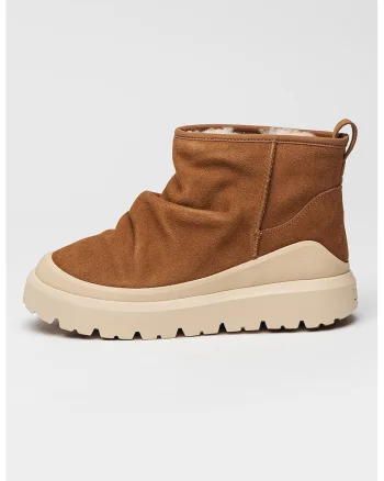 Ghete slip-on de piel eintoarsa cu garnituri sintetice Heritage Utility, Caramel