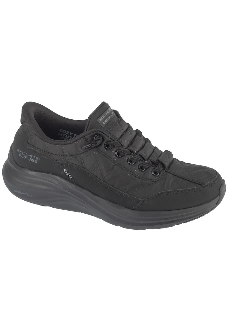 Pantofi sport,  Slip-ins: Contour Foam - Cozy Fit 150404, Negru