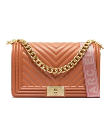 Geanta crossbody cu bareta din lant, Multicolor