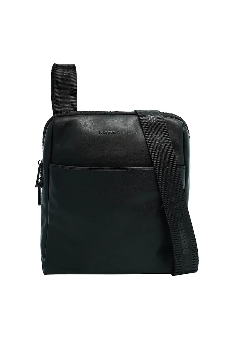 Geanta crossbody de piele ecologica 37925, Negru