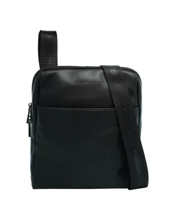 Geanta crossbody de piele ecologica 37925, Negru
