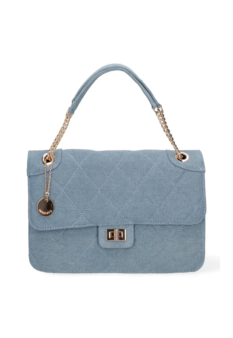 Geanta crossbody cu barete lant, Bleumarin
