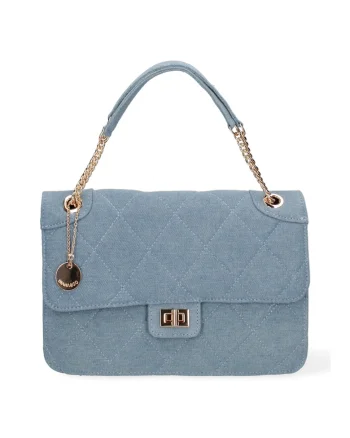 Geanta crossbody cu barete lant, Bleumarin