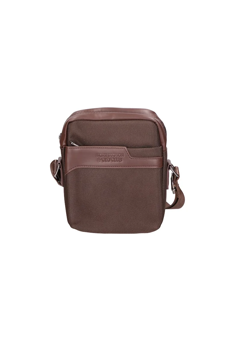Geanta crossbody de piele ecologica 24511, Maro inchis