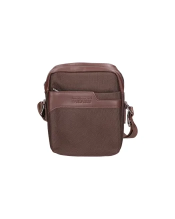 Geanta crossbody de piele ecologica 24511, Maro inchis
