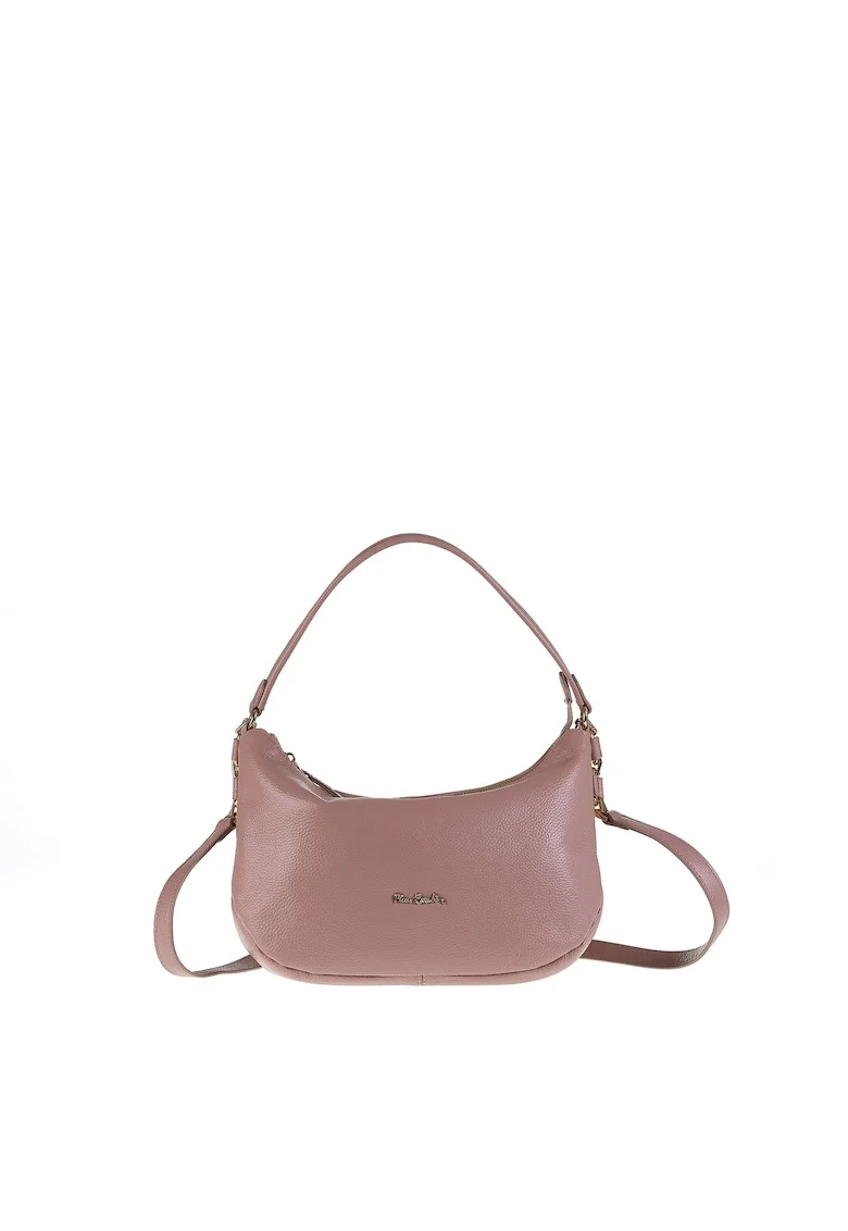 Geanta crossbody de piele Edera, Roz inchis