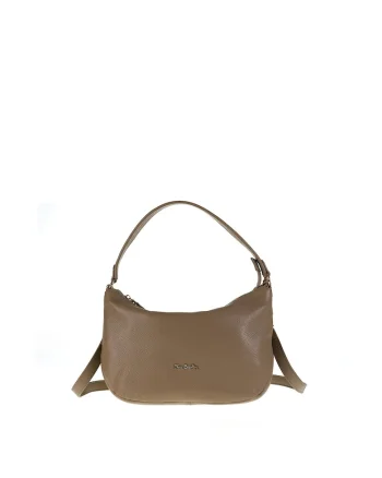 Geanta crossbody de piele Edera, Maro taupe