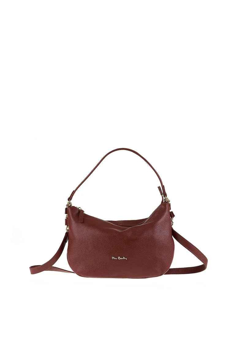 Geanta crossbody de piele Edera, Visiniu