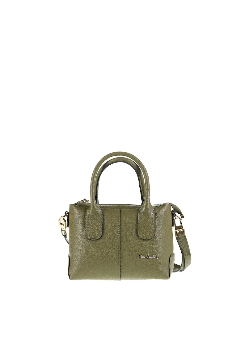 Geanta crossbody de piele Floriana, Kaki pal