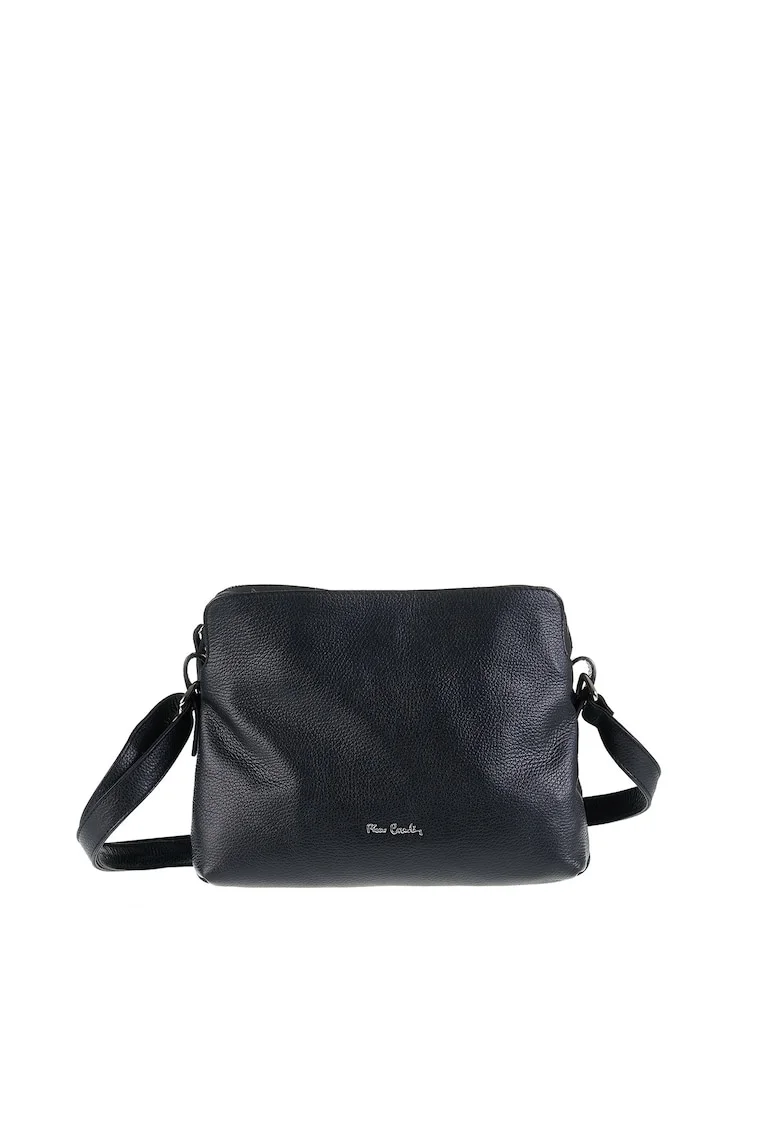 Geanta crossbody de piele Aralia, Negru
