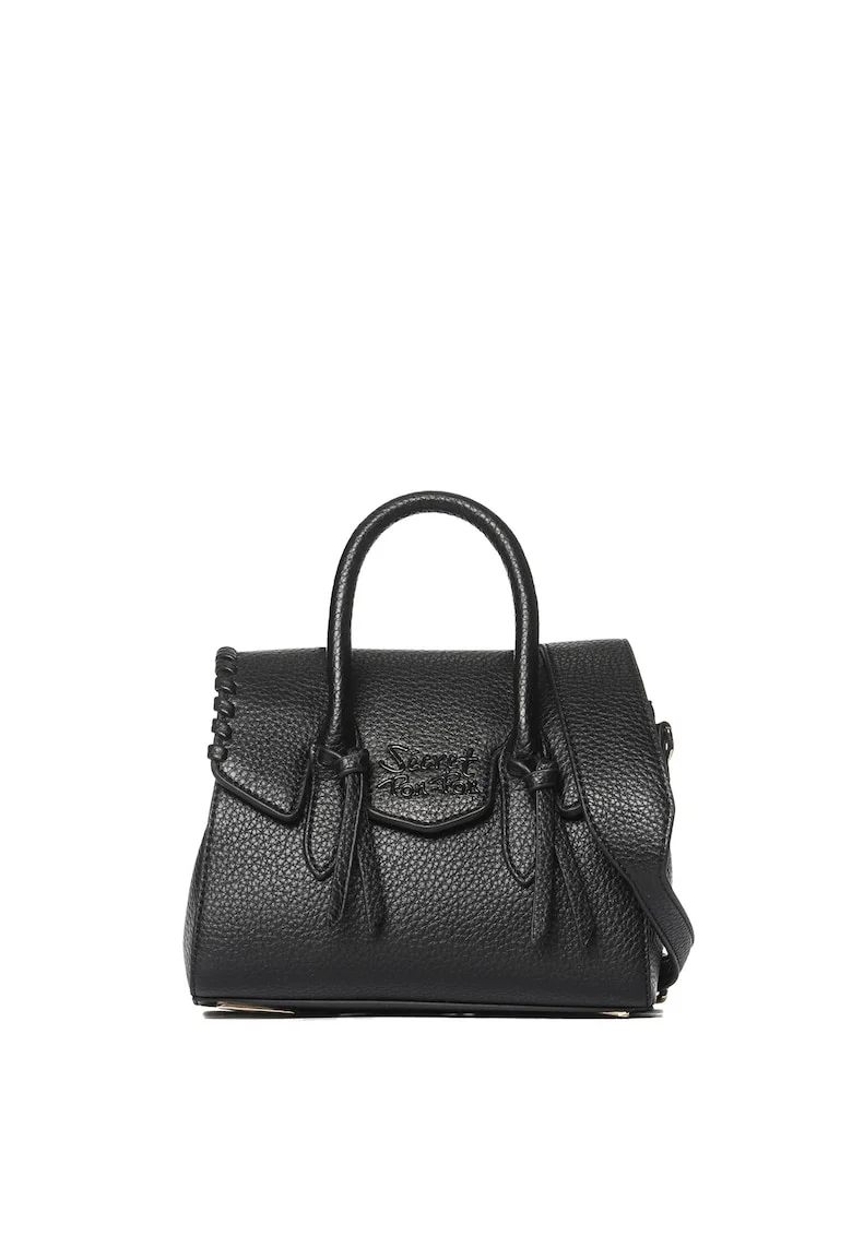 SECRET PON PON., Geanta crossbody din piele ecologica Seraphina, Negru