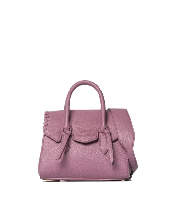 SECRET PON PON., Geanta crossbody din piele ecologica Seraphina, Roz inchis