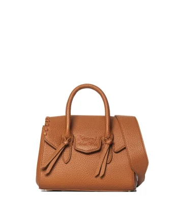 SECRET PON PON., Geanta crossbody din piele ecologica Seraphina, Maro