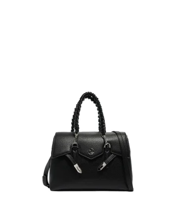 SECRET PON PON., Geanta crossbody din piele ecologica Valoria, Negru