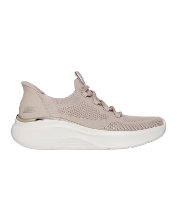 Pantofi sport slip-ins Bobs B Love de plasa, Maro deschis
