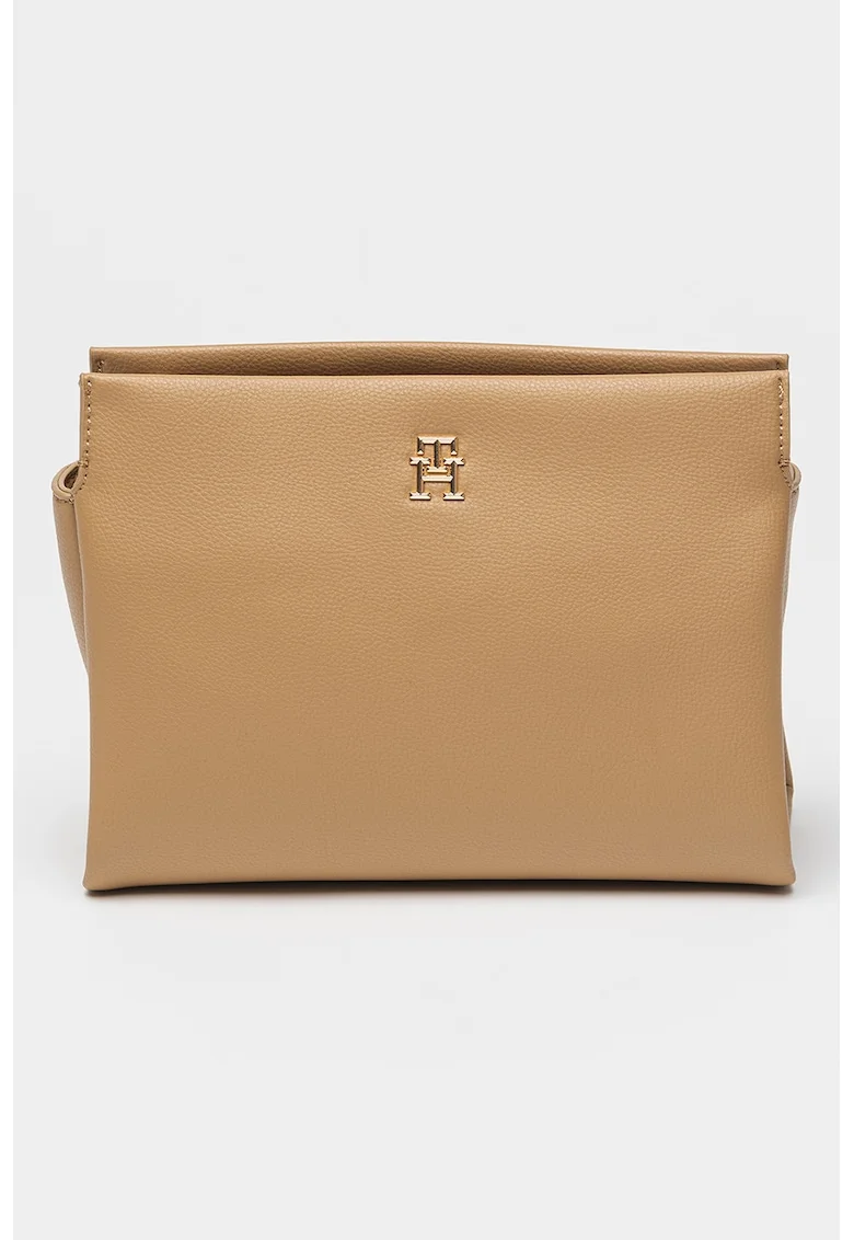 Geanta crossbody din piele ecologica, Caramel