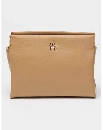 Geanta crossbody din piele ecologica, Caramel