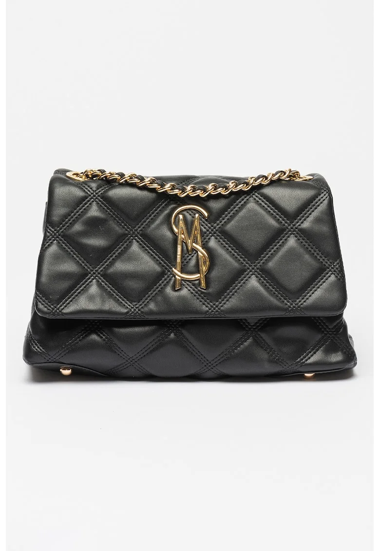 Geanta crossbody cu aspect matlasat Jolene, Negru