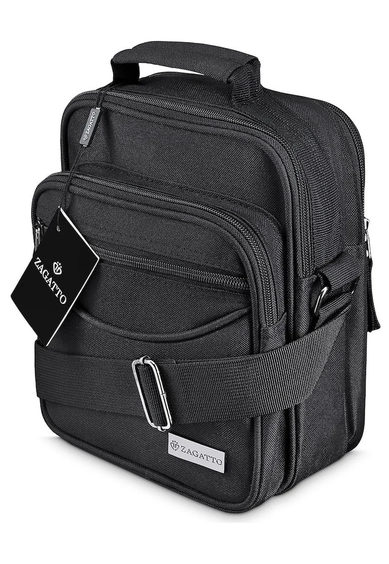 Borseta barbat umar, Neagra, Crossbody, 21x25x13 cm, ZG56WestPack