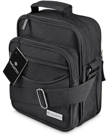 Borseta barbat umar, Neagra, Crossbody, 21x25x13 cm, ZG56WestPack