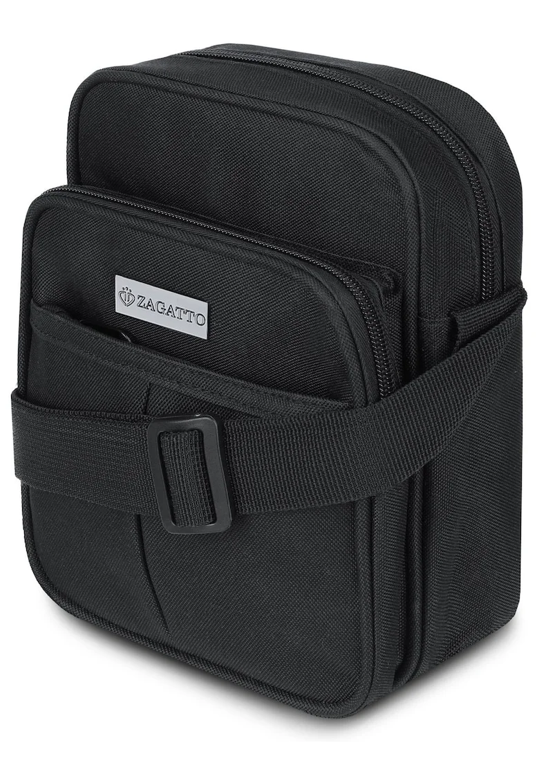 Borseta barbat umar, Neagra, Crossbody, 17x22x8 cm, ZG706