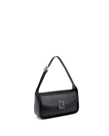 Geanta crossbody din piele ecologica Valora, Negru