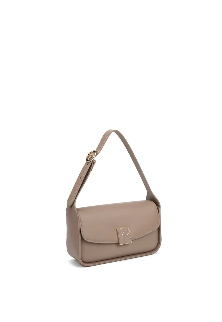 Geanta crossbody din piele ecologica Valora, Maro camel
