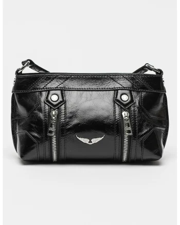 /geanta crossbody de piele Sunny Mood, Negru