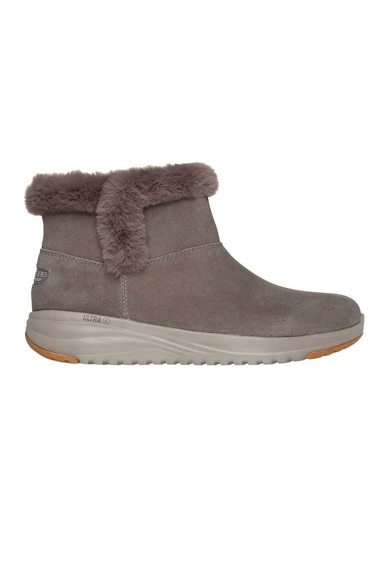 Ghete slip-on impermeabile On The Go, Maro taupe
