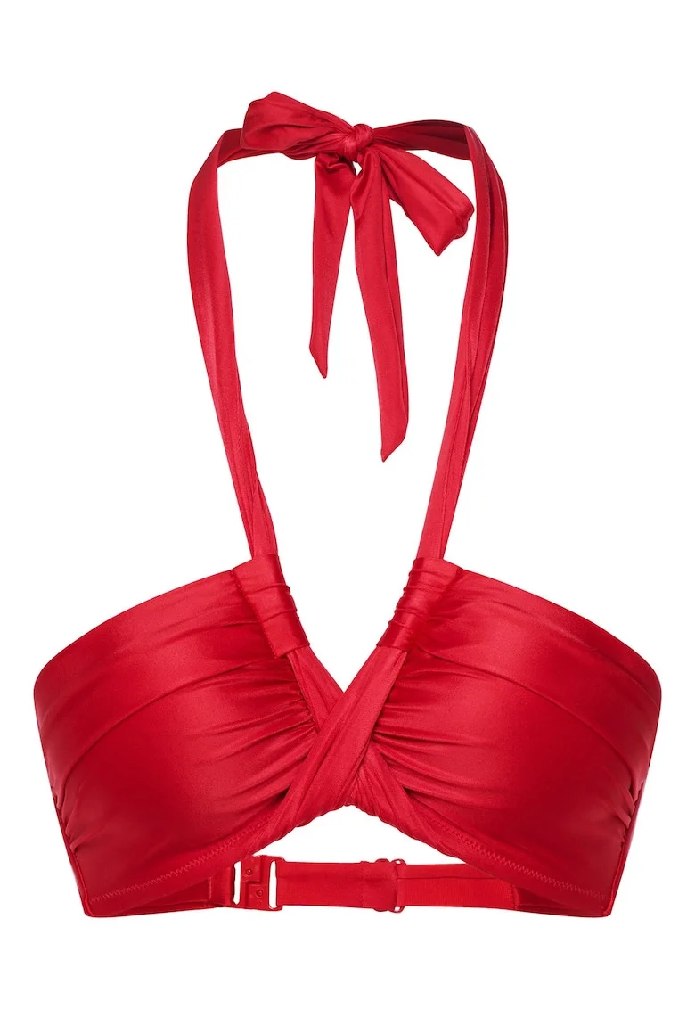 Sutien top push-up bandeau Rosu Truffle, Rosu