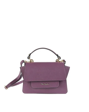 Geanta crossbody de piele Elora Nova, Violet pruna