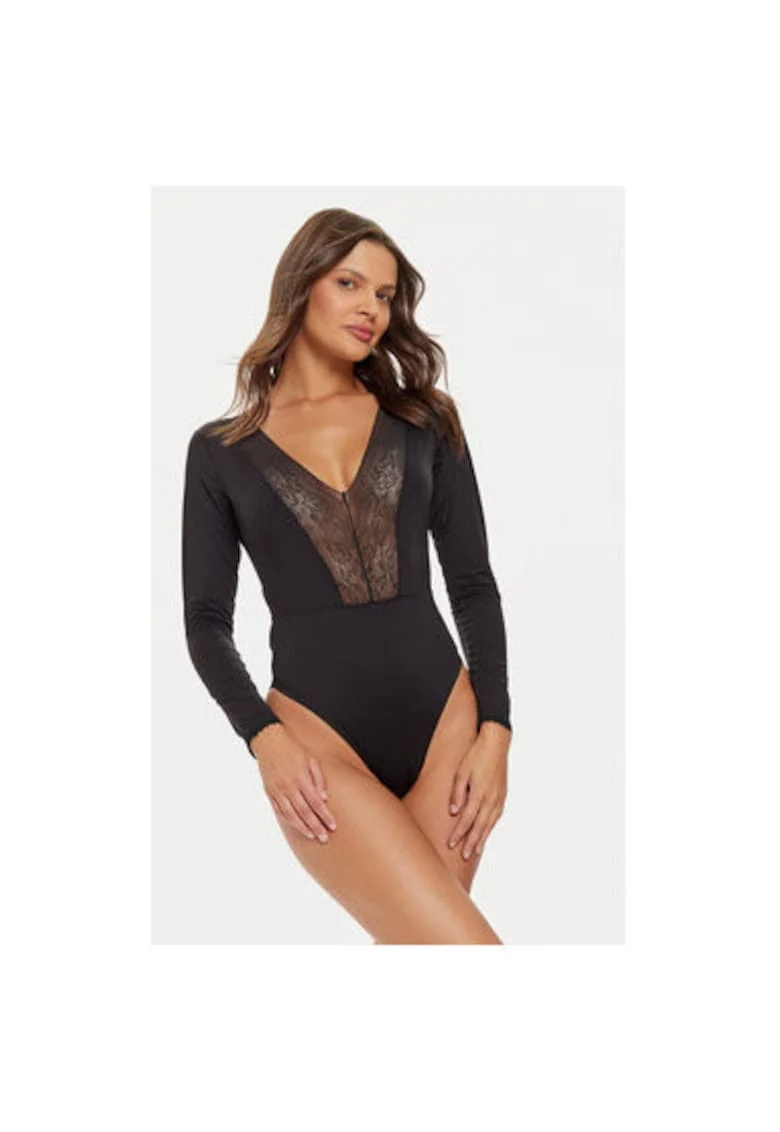 Body dama,  304807978, Poliamida, Negru, Negru