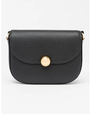 Geanta crossbody din piele Moonlight, Negru