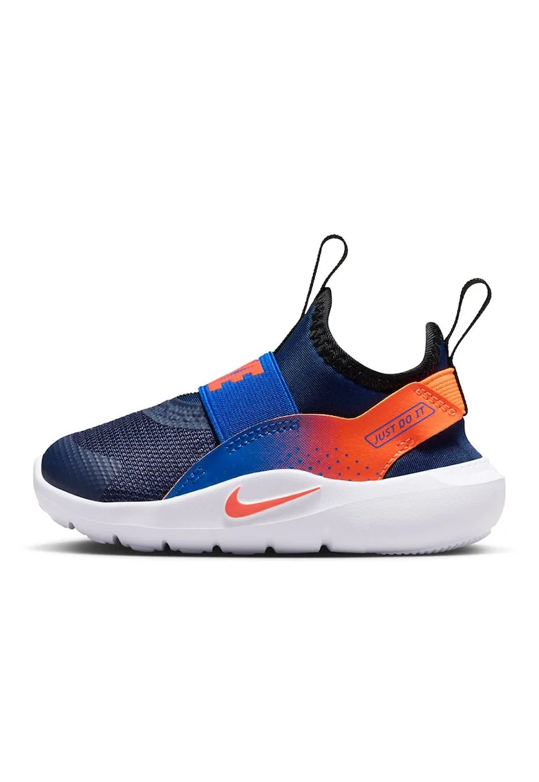 Pantofi slip-on Flex Runner 4 cu detaliu logo, pentru alergare, Portocaliu/Bleumarin