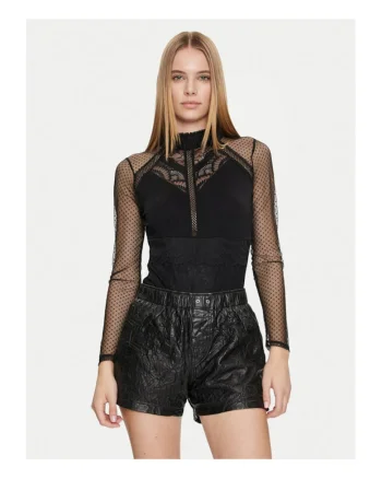 Body dama,  negru, 95% viscoza, 5% elastan