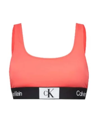Sutien de bikini dama,  coral, 80% poliamida reciclata, 20% elastan,