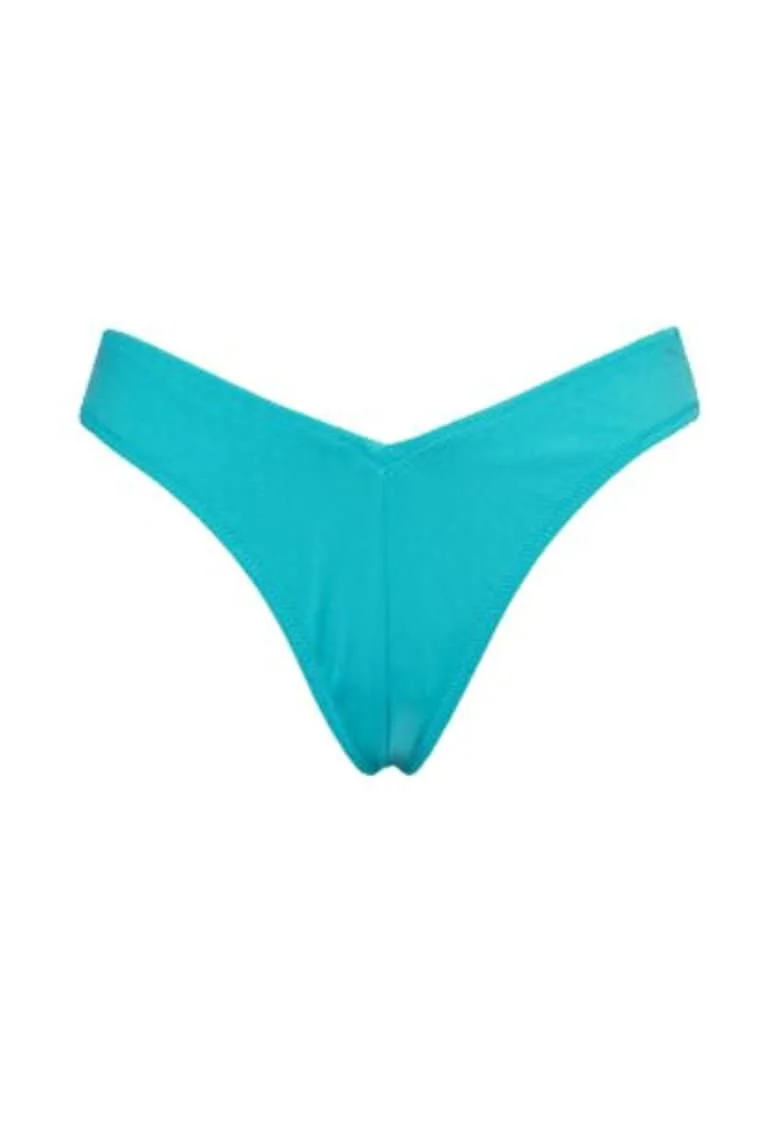 Slip de bikini,  Albastru, 85% Poliester reciclat, 15% Elastan,