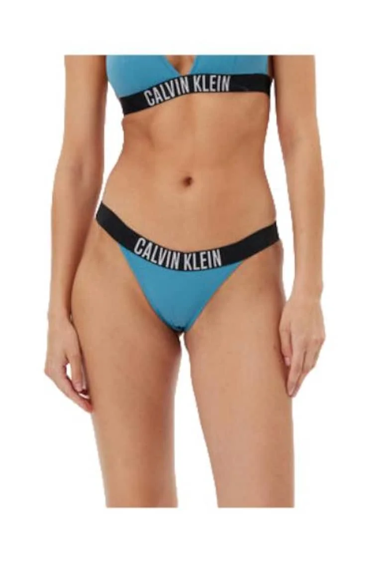 Slip de bikini dama,  albastru, 80% poliamida reciclata, 20% elastan,