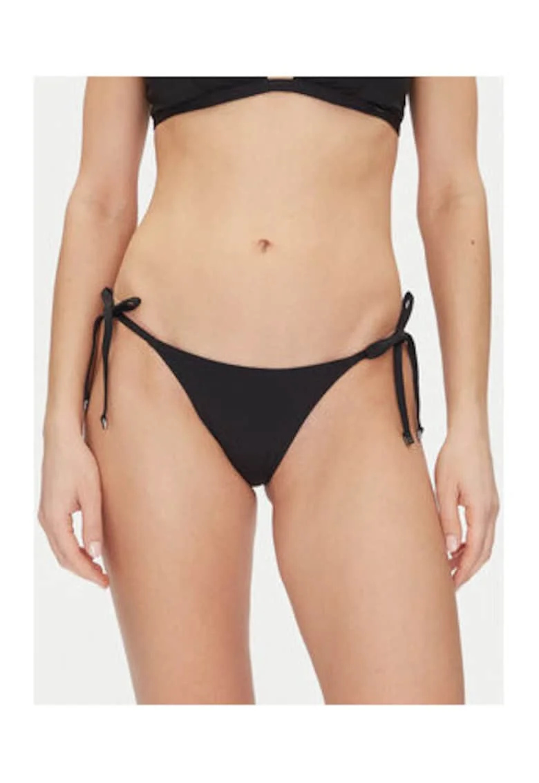 Slip de bikini dama,  Negru, 83% poliamida, 17% elastan,