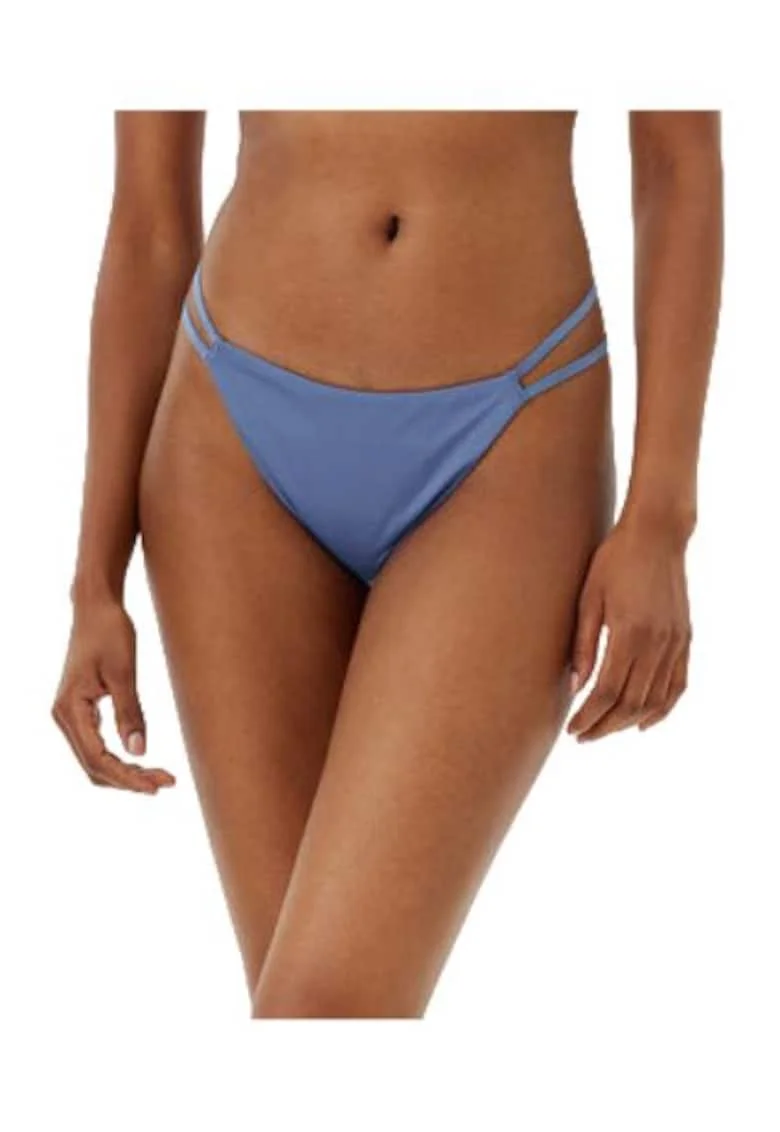 Slip bikini,  albastru, 85% poliester reciclat, 15% elastan,