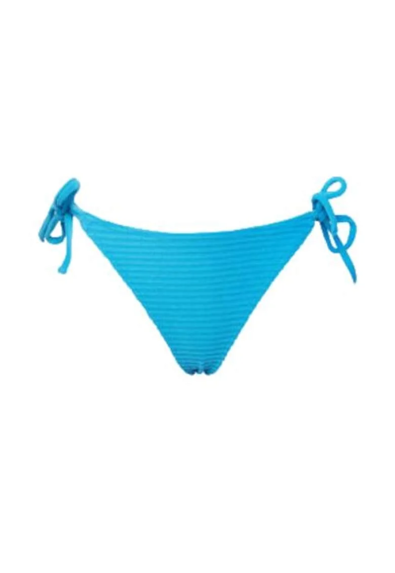 Slip de bikini dama,  albastru, 75% poliester reciclat, 20% poliester, 5% elastan