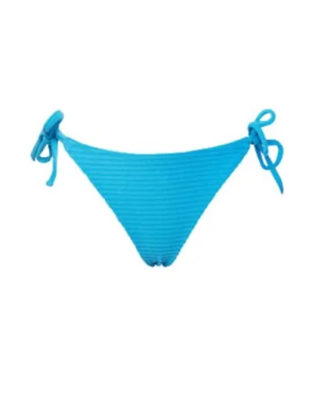 Slip de bikini dama,  albastru, 75% poliester reciclat, 20% poliester, 5% elastan