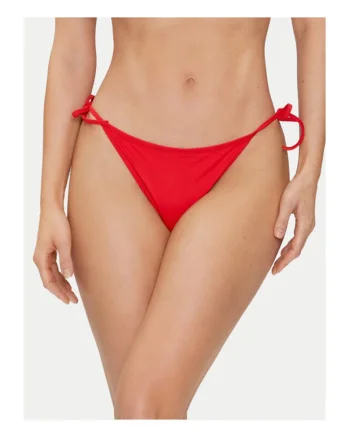 Slip de bikini dama,  rosu, 78% poliamida reciclata, 22% elastan