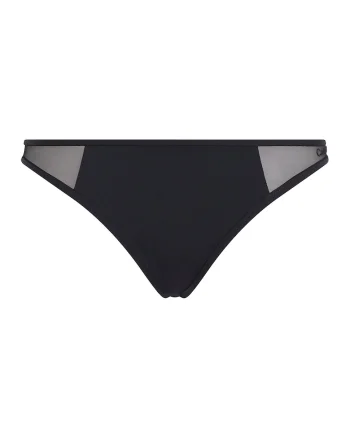 Slip cu insertii din plasa, Negru