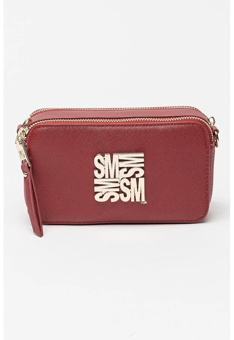 Geanta crossbody de piele ecologica Brisa, Visiniu