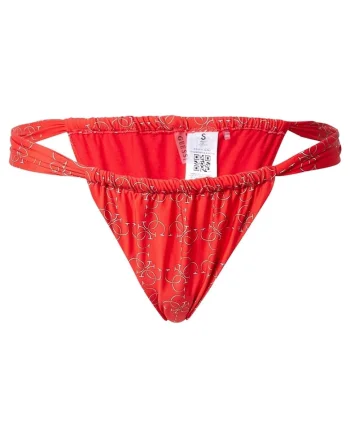 Slip de baie dama,  Poliamida/Spandex, Rosu, Rosu