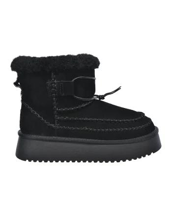 Ghete slip-on de piele intoarsa, Negru